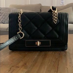 black gold chain bag